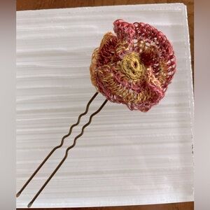 Anthropologie Crocheted Hairpin